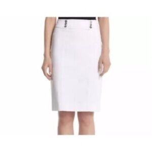 WHBM White Pencil Skirt Size 14
